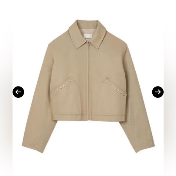 Sandro Cropped Shirt Jacket / Size 34 - Picture 2 of 14